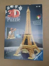 New Ravensburger 3D Eiffel Tower Night Puzzle LED Lights 226 Pieces