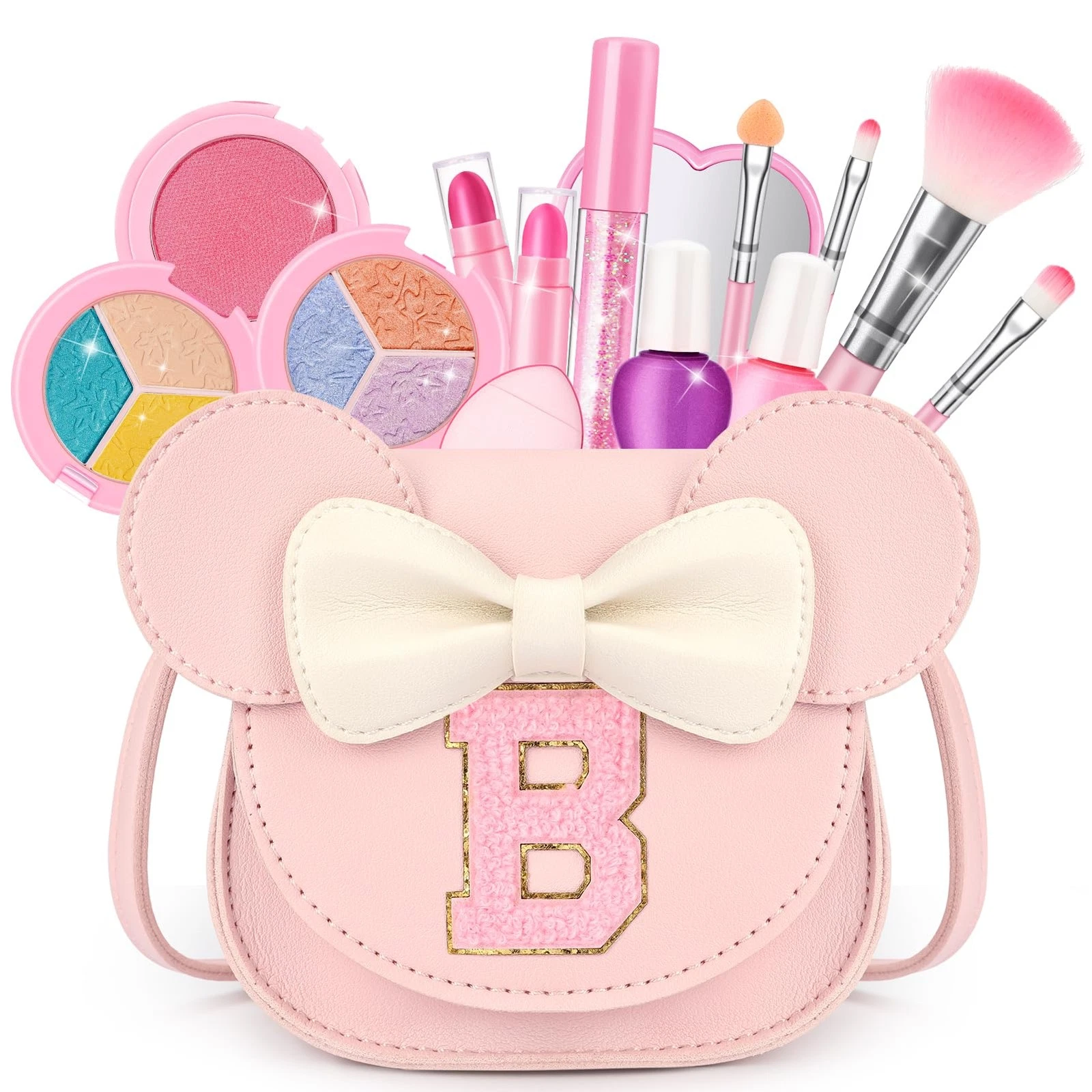 Makeup Kit for Girls - 15 Pcs Real Washable Make Up Set - Non Toddlers Cosmet...
