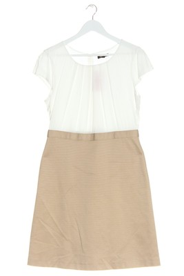 MORE & MORE Langarmkleid Damen Kleid Gr. DE 38 creme-weiß Elegant