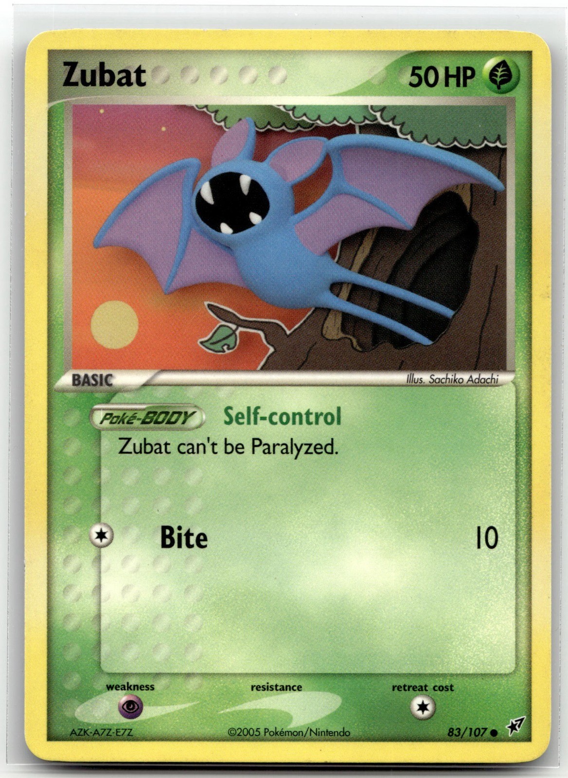 Zubat Common Deoxys 83/107 LP