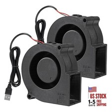 75x30mm Blower Cooling Fan Turbine Centrifugal Fan 5V Brushless USB 75mm x 30mm