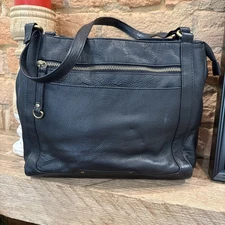 Great  American Leather Works Handbag Shoulder Bag Black  Leather Purse