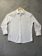 Brooks Brothers Shirt Mens 17 4/5 WHITE Cotton Non Iron /0546
