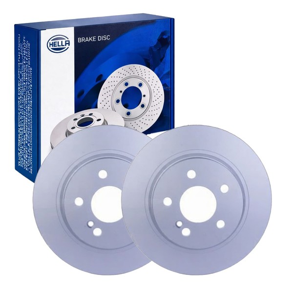 2X Hella Bremsscheiben 300Mm Hinten Passend FüR Mercedes C-KLASSE E-KLASS-image
