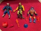 Vintage 1980s MOTU Masters Of The Universe He-Man Lot of 3 Action Figures + More