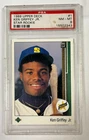 1989 Upper Deck Ken Griffey Jr. RC # 1 PSA 8 Damaged Case See Images