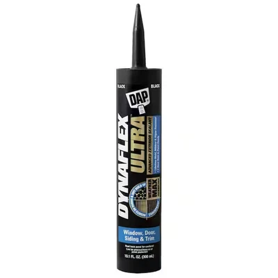 BRANDED DYNAFLEX ULTRA 10.1 Oz. Black Advanced Exterior Window Door And Siding Sealant