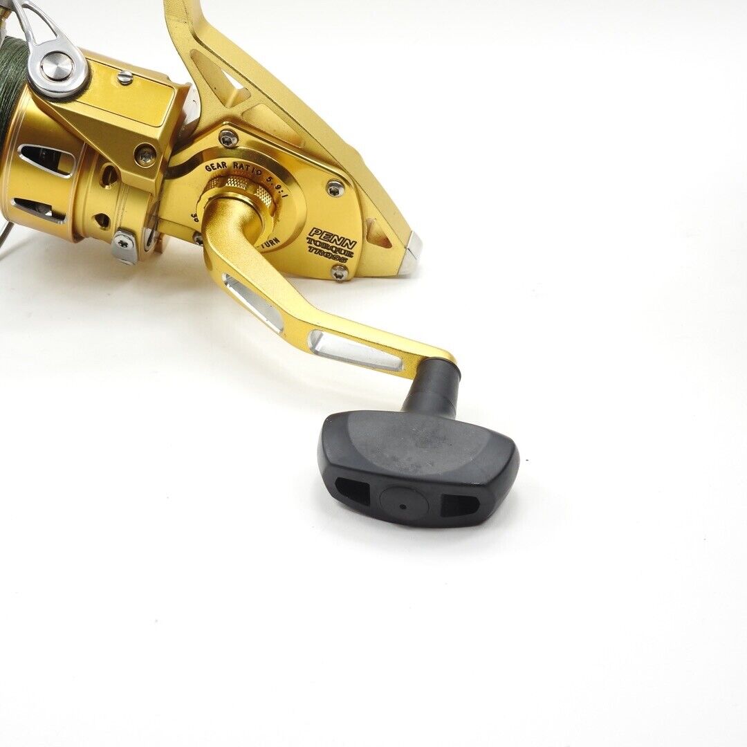Penn Torque TRQS5 Fishing Reel. Gold. Made in USA. W/ Box Penn Torque TRQS5 Fishing Reel. Gold. Made in USA. W/ Box
