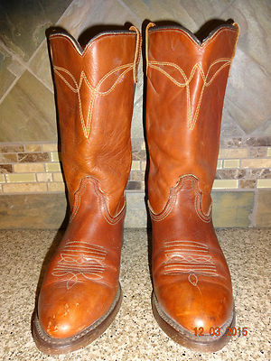 Bottes Cowboy Femme ACME #9535 - Taille 5.5B US - Cuir Marron - Occasion