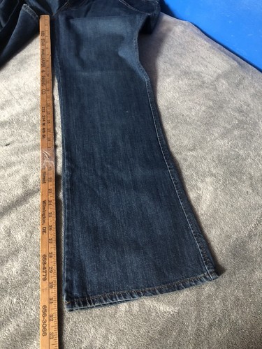 Jeans Dear By Amanda Bynes Embellecidos Tiro Bajo Bootleg Bootcut Azul Talla 16 y1 - Imagen 7 de 8