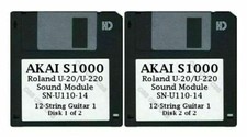 Akai S1000 Disks Roland U-20/U-220 Sound Module SN-U110-14 12 String Guitar 1