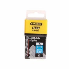 Stanley TRA2 Light-Duty Staples | Pack of 1000 | 6mm-8mm10mm