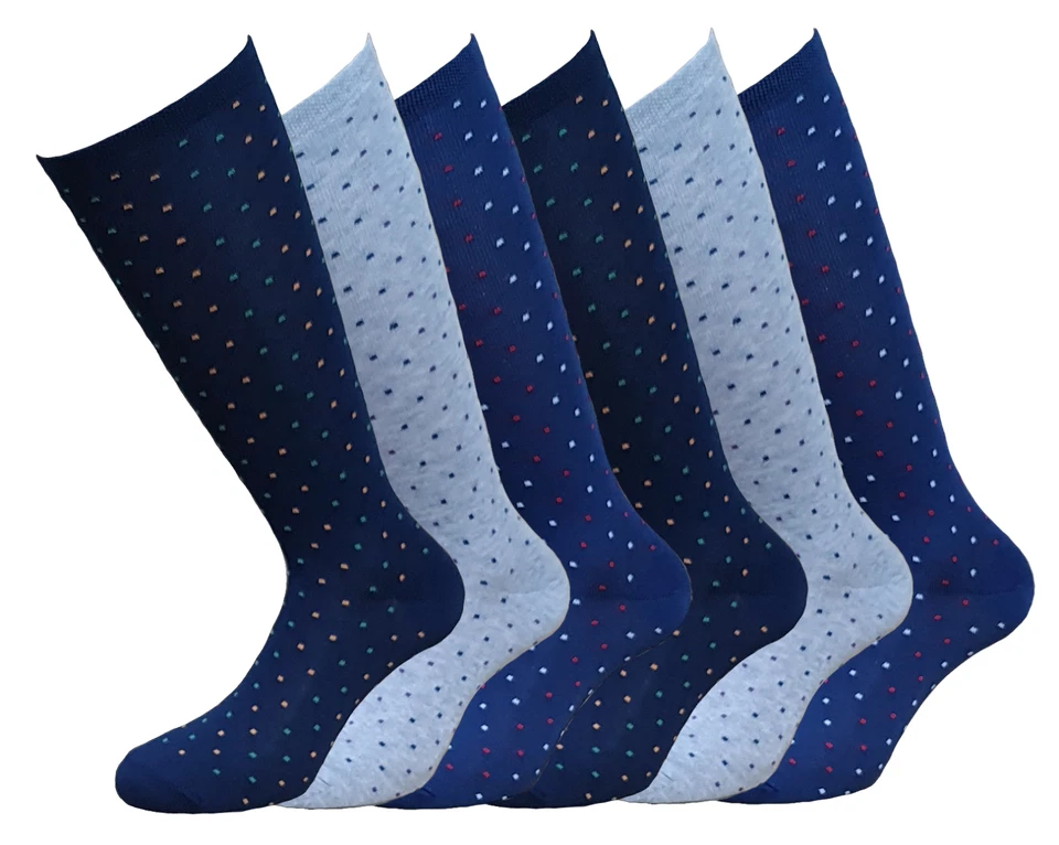 6 paia di calze lunghe bambino ragazzo in caldo cotone elasticizzato 6_CC_BI_LU