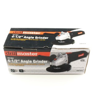 Drill Master 4-1/2" Angle Grinder w/Auxiliary Side Handle 6-Foot Cord 4