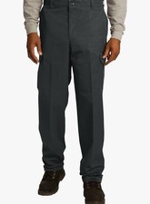 Red Kap PT88 Mens Cargo Pant W/Snaps-Blk-42W x30 Unhemmed Black