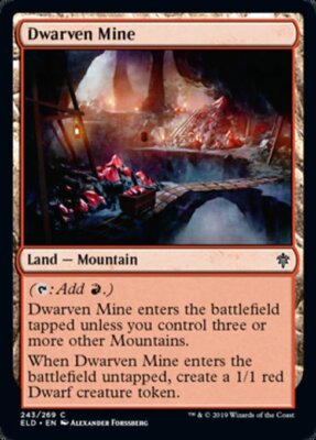 DWARVEN MINE ~mtg NM-M Throne of Eldraine Com x4