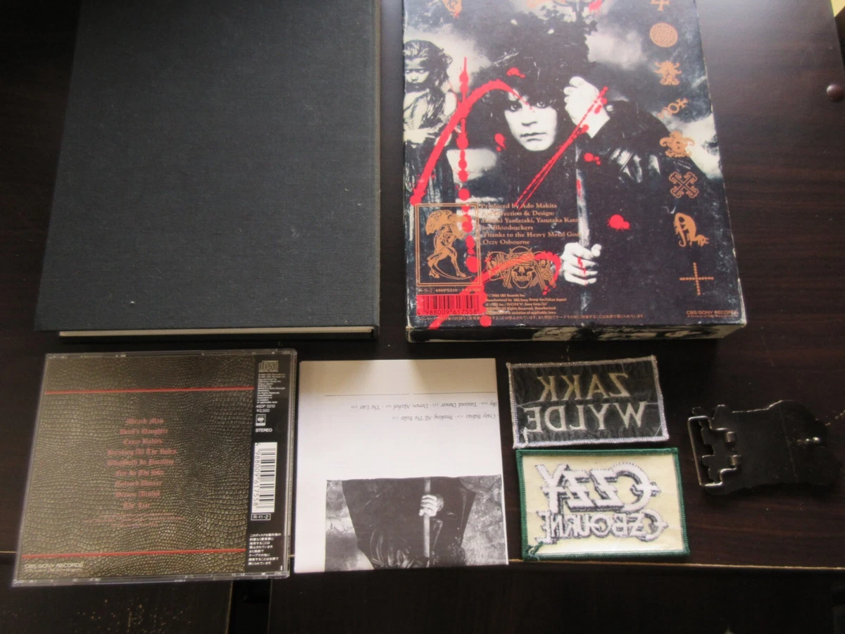 Ozzy Osbourne Bible of Ozz Japan CD Box w Book Patch 49DP Sabbath