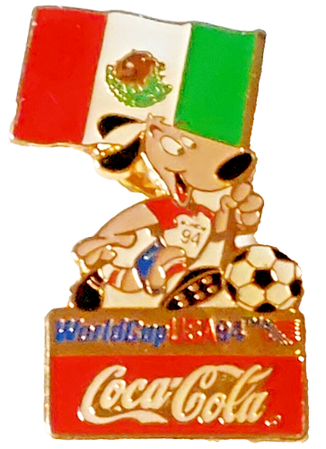 Pin's JVC / Striker Mascotte Coupe Du Monde De Football 1994