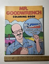 1977 GM MR. GOODWRENCH Coloring Book - Chevrolet Buick Pontiac GMC Olds Cadillac
