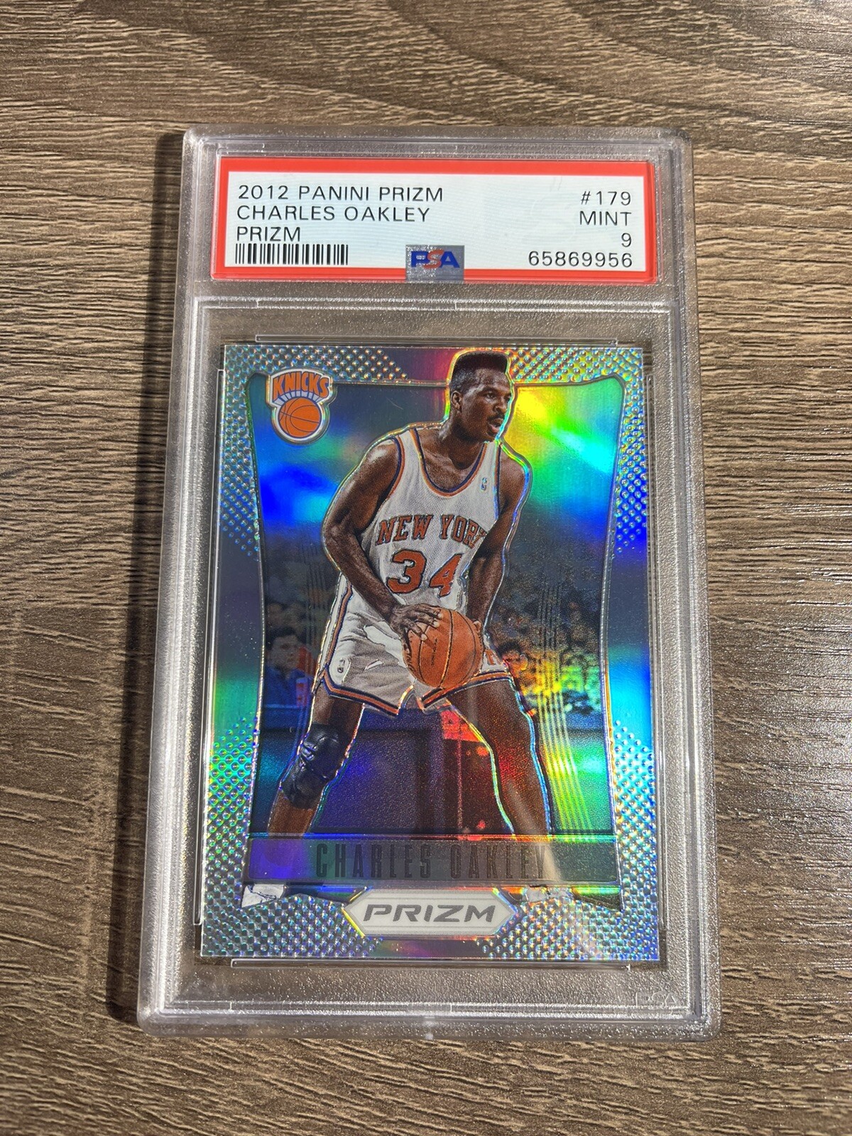 2012-13 Panini Prizm Silver Prizms Charles Oakley #179 PSA 9 MINT Knicks