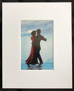 Dancing In The Moonlight Original Mounted Art Print 10 X8 G Burgess Cornwall Ebay