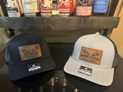 George T Stagg & Stagg Jr - Bourbon Whiskey Richardson SnapBacks- 2 Hat BUNDLE!