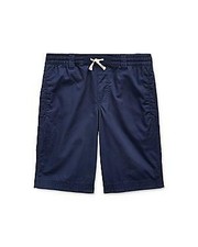 NWT Polo Ralph Lauren Big Boys' Navy Cotton Twill Shorts 16 pjl0621