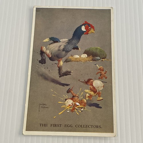 Vintage Humorous Postcard The First Egg Collection Valentine’s 3815