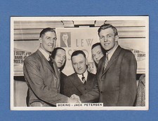 BOXING  -  PATTREIOUEX  -  SCARCE BOXING CARD -  JACK  PETERSEN  - 1935