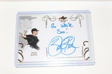 ZACK BURDI 2016 LEAF TRINITY INSCRIPTION AUTOGRAPH WHITE SOX ON CARD ROOKIE AUTO