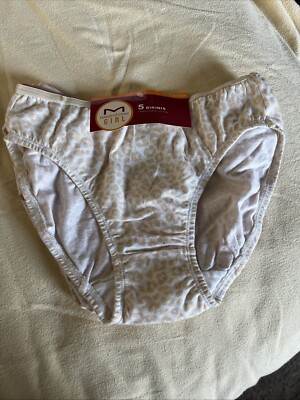 MAIDENFORM GIRLS SIZE 12 BIKINI UNDERWEAR 5 PACK