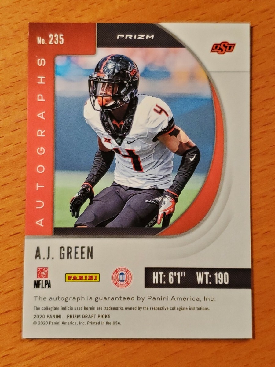 2020 Prizm Draft Auto #235 A.J. Green Oklahoma State Rookie | eBay
