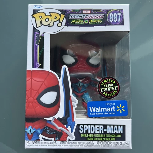 Funko Pop! Chase #997 Mech Strike Monster Hunters Glow Spider-Man