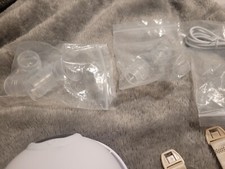 Used Breast Pump Hands Free Wearable Set of 2 Mon Lait Pro New 2 Pumps .