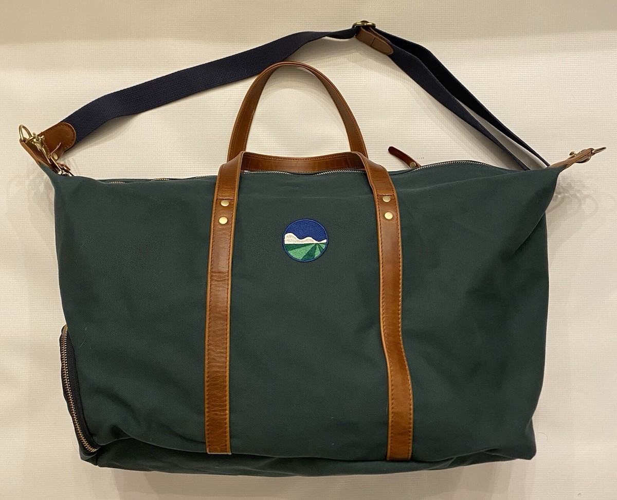 NEW Hudson Sutler Heritage Commuter Duffel Bag Mens Canvas Leather