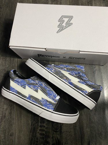 revenge x storm vans blue bandana