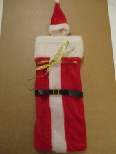 Christmas Santa Suit Wine Bottle Costume  