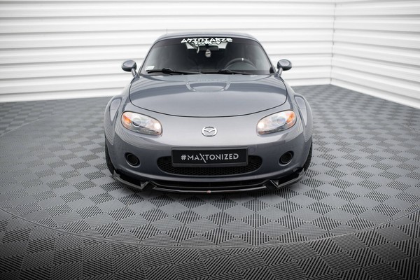 Front Ansatz V.2 FüR Mazda MX5 NC (Mk3) Schwarz Spoilerlippe Schwert Spoiler-image