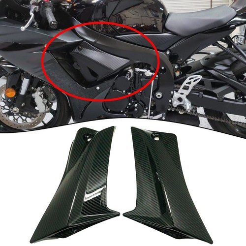 Hot SIDE FAIRING TRIM FRAME COVER CARBON FIBRE FOR SUZUKI GSX-R 600 2011-2020 - Picture 1 of 6