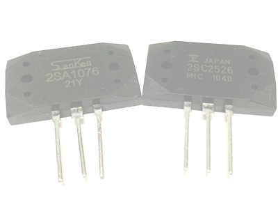 2SC2526 + 2SA1076 NPN + PNP Silicon General Purpose High Speed by SANKE+ FUJI