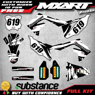 Kawasaki KXF 450 - 2019 2020 2021 Full custom sticker kit SAFARI style ...