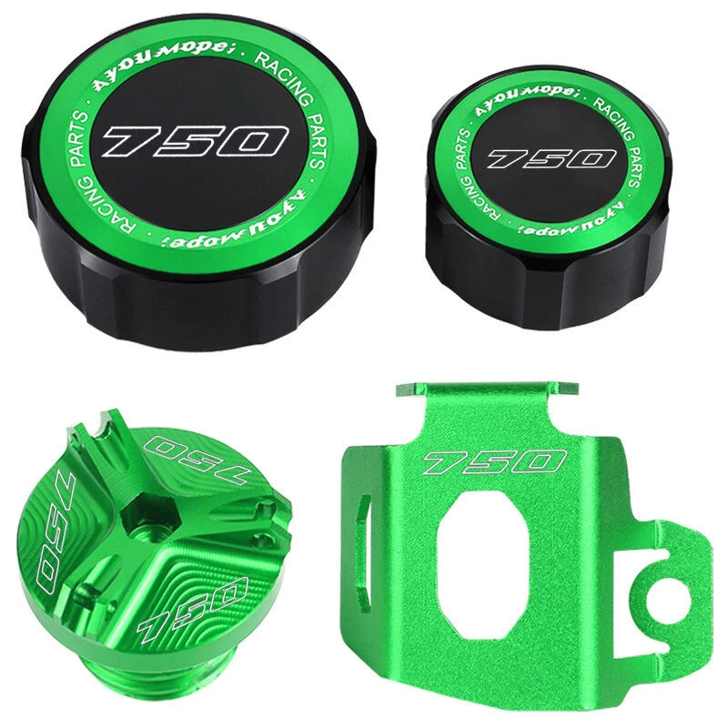 Brake Fluid Cylinder Master Reservoir Guard Oil Filler Cover For KAWASAKI Z750 - Imagem 3 de 4