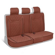 Motorbox Ranch Leatherette Auto Seat Protector - Terracotta