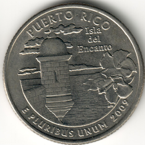 USA - 2009D - Washington ¼ $ - Puerto Rico - Low Mintage - #11186 - Afbeelding 1 van 2