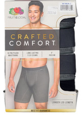 Fruit of the Loom 11526 NEW Men's 3 Pack Crafted Comfort 9" Inseam Boxer Briefs