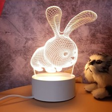 Lampada cambiacolori a forma di coniglietto - Decorazioni in silicone morbido - Regali per bambini | Flying Tiger Copenhagen