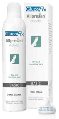 GlucoRx Allpresan Diabetic Foot Foam Cream Basic 300ml