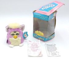 Vintage 1999 Furby Babies Purple Yellow Tiger Electronics Works Read Description