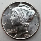 1939-D Mercury Dime UNC