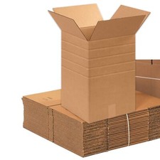 Moving Boxes Large 12"L x 12"W x 18"H, 25-Pack Corrugated Cardboard Box for...